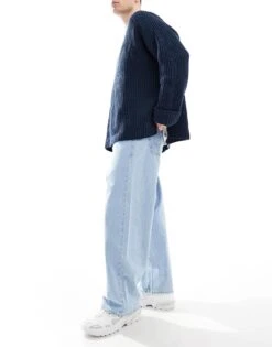 Jack & Jones Ron Skater Jeans In Light Blue Wash For Men -Men Style Shop 206549606 3