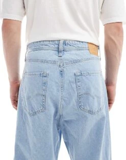 Jack & Jones Ron Skater Jeans In Light Blue Wash For Men -Men Style Shop 206549606 4