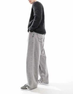 Jack & Jones Ron Skater Jean In Washed Grey For Men -Men Style Shop 206549668 3