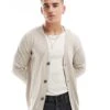 Jack & Jones Light Weight Cardigan In Beige For Men Oatmeal Detail:melan 2 Jack & Jones Light Weight Cardigan In Beige For Men Oatmeal Detail:melan -Men Style Shop 206551410 1 oatmealdetailmelan