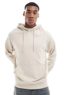 Jack & Jones Super Oversized Hoodie In Beige For Men Moonbeam -Men Style Shop 206551468 1 moonbeam 1