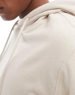 Jack & Jones Super Oversized Hoodie In Beige For Men Moonbeam -Men Style Shop 206551468 3