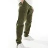 Jack & Jones Loose Fit Cargo Trouser In Khaki For Men Olive Night -Men Style Shop 206551576 1 olivenight