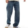 Jack & Jones Eddie Loose Rigid Fit Jean In Washed Blue For Men Blue Denim