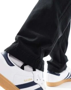 Jack & Jones Loose Fit Cargo Trouser In Black For Men -Men Style Shop 206551695 3