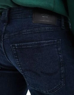 Jack & Jones Glenn Slim Jean In Dark Blue Black For Men Blue Denim -Men Style Shop 206551785 4