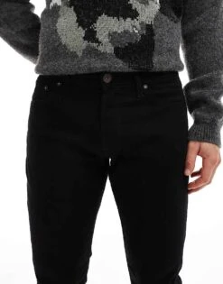 Jack & Jones 5 Pocket Trouser In Black For Men -Men Style Shop 206551832 5