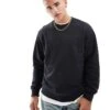 Jack & Jones Oversized Crew Neck Sweatshirt In Navy For Men Dark Navy