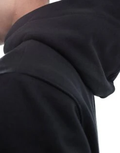 Jack & Jones Premium Oversized 400gsm Heavyweight Hoodie In Black For Men -Men Style Shop 206551913 3