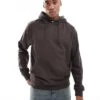Jack & Jones Super Oversized Hoodie In Chocolate Brown For Men Mulch