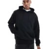 Jack & Jones Super Oversized Hoodie In Black For Men