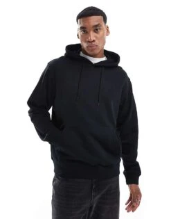 Jack & Jones Super Oversized Hoodie In Black For Men