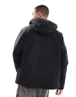 Jack & Jones Technical Parka With Padded Lining In Black For Men -Men Style Shop 206552013 4