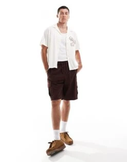 Jack & Jones Oversized Jersey Shirt With Flower Placement Print In Ecru For Men Egret -Men Style Shop 206623449 3