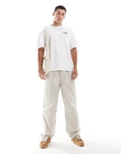 Jack & Jones Oversized T-shirt With Bonsai Backprint In White For Men -Men Style Shop 206666344 3