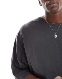 Jack & Jones Super Oversized T-shirt In Washed Grey For Men Castlerock -Men Style Shop 206681289 4