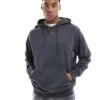 Jack & Jones Super Oversized Hoodie In Washed Grey For Men Castlerock