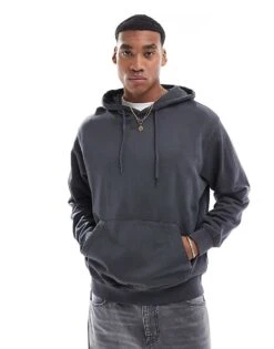 Jack & Jones Super Oversized Hoodie In Washed Grey For Men Castlerock