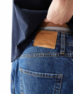 Jack & Jones Ron Skater Fit Jeans In Mid Blue Wash For Men -Men Style Shop 206681405 3