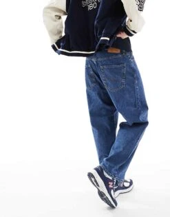 Jack & Jones Ron Skater Fit Jeans In Mid Blue Wash For Men -Men Style Shop 206681405 4