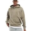 Jack & Jones Super Oversized Hoodie In Washed Khaki For Men Silver Sage -Men Style Shop 206681507 1 silversage