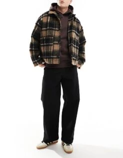 Jack & Jones Evan Skater Fit Ripstop Chino In Black For Men