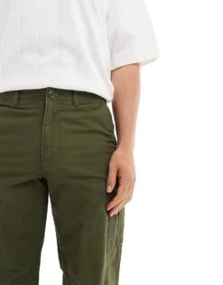 Jack & Jones Bill Barkley Wide Fit Cargo Trouser In Khaki For Men Olive Night -Men Style Shop 206742025 5