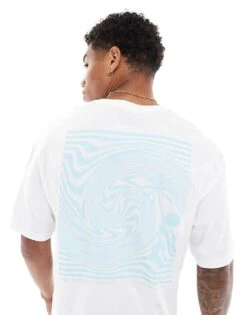 Jack & Jones Oversized T-shirt With Palm Tree Backprint In White For Men Bright White -Men Style Shop 206776006 1 brightwhite 1