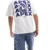 Jack & Jones Oversized T-shirt With Apex Backprint In White For Men Bright White