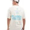 Jack & Jones Oversized T-shirt With Florida Backprint In Cream For Men Buttercream