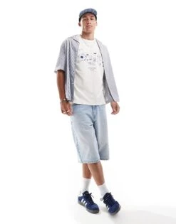 Jack & Jones Oversized T-shirt With Wine & Cheese Society Print In Beige For Men Egret -Men Style Shop 206776516 4