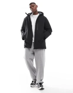 Jack & Jones Tech Parka In Black For Men -Men Style Shop 206824877 1 black 1