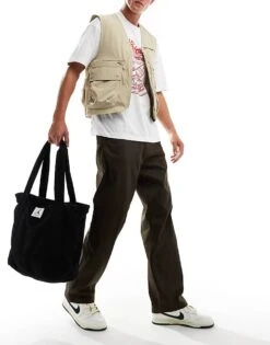 Jack & Jones Loose Fit Workwear Chino Trouser In Chocolate Brown For Men Wren -Men Style Shop 206824921 2