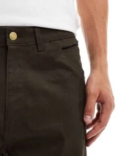 Jack & Jones Loose Fit Workwear Chino Trouser In Chocolate Brown For Men Wren -Men Style Shop 206824921 5