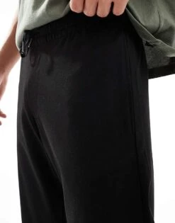 Jack & Jones Drawstring Tapered Trouser In Black For Men -Men Style Shop 206825071 5