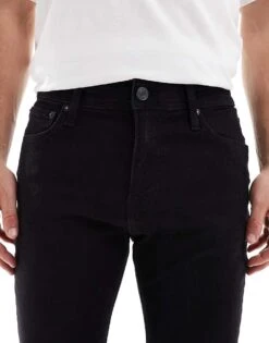 Jack & Jones Mike Tapered Jean In Black For Men Sq356 -Men Style Shop 206825242 5