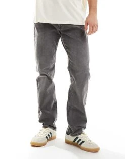 Jack & Jones Mike Tapered Jean In Washed Grey For Men 650 Mid Grey