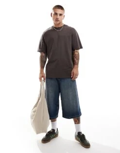 Jack & Jones Oversized Studio Back Print T-shirt In Chocolate Brown For Men Mulch -Men Style Shop 206825528 3