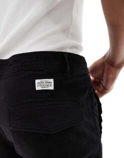 Jack & Jones Loose Fit Multi Pocket Cargo Trouser In Black For Men -Men Style Shop 206825537 4