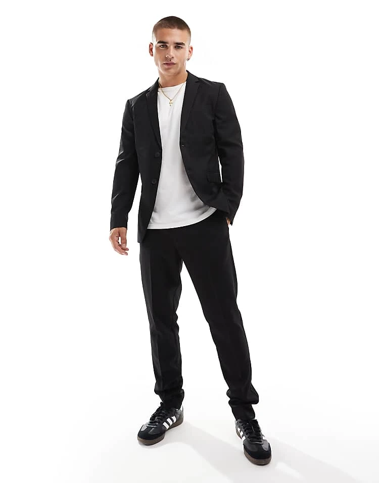 Jack & Jones Slim Fit Suit Jacket In Black 3 Jack & Jones Slim Fit Suit Jacket In Black