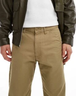 Jack & Jones Loose Fit Carpenter Trouser In Beige For Men Elmwood -Men Style Shop 206825835 5