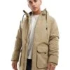Jack & Jones Utility Parka In Beige For Men Elmwood -Men Style Shop 206825883 1 elmwood