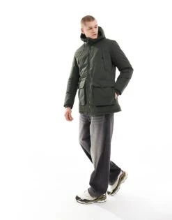 Jack & Jones Utility Parka In Khaki For Men Rosin -Men Style Shop 206825905 3