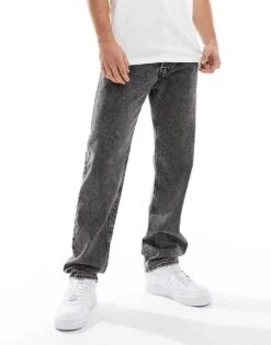Jack & Jones Chris Straight Jean In Washed Grey For Men Sq734