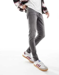 Jack & Jones Glenn Slim Tapered In Grey Wash For Men Mf029 -Men Style Shop 206826064 1 mf029 1