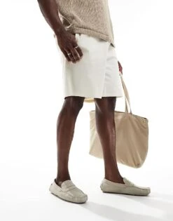 Jack & Jones Jensen Loafer In Off White For Men -Men Style Shop 206950314 3