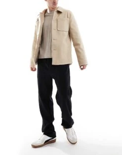 Jack & Jones Relaxed Wide Rib Pull On Trouser In Black For Men -Men Style Shop 206955769 1 black 1