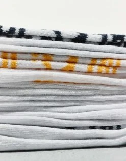 Jack & Jones 5 Pack Logo Sports Socks In White For Men Bright White -Men Style Shop 206955810 3