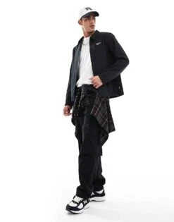 Jack & Jones Lightweight Collar Tech Jacket In Black For Men -Men Style Shop 206955846 3