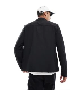 Jack & Jones Lightweight Collar Tech Jacket In Black For Men -Men Style Shop 206955846 4